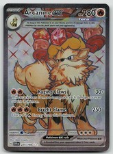 Pokemon Arcanine ex 224/198 Scarlet & Violet Ultra Rare Holo NM
