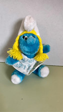 Vintage 1981 Smurfs Smurfette Plush Doll 10" Peyo Russ Berrie