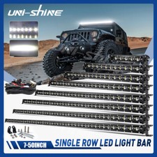 714202632384450 Single Row Led Light Bar Fog Off-road Trucks Suv Utv