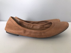 emmie ballet flats toe lucky slip womens round leather brown brand