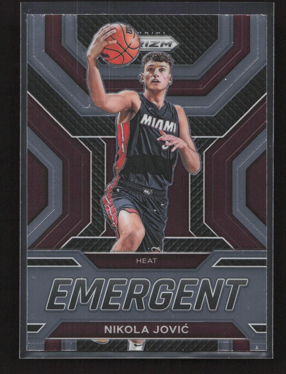 2022-23 Panini Prizm Emergent Nikola Jovic RC #17 Miami Heat