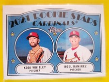 (10) 2021 Topps Heritage #303 Kodi Whitley & Roel Ramirez RC Lot - Cardinals