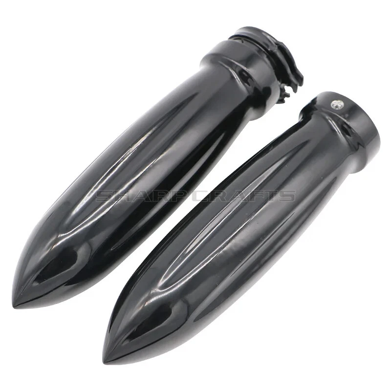 Motorcycle 1" or 7/8'' Spike Flame Handlebar Handle Hand Grips for Harley Honda - Изображение 4 из 4