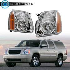 For 2007-10-2014 GMC Yukon Denali XL1500 2500 Halogen Headlights Left&Right Side