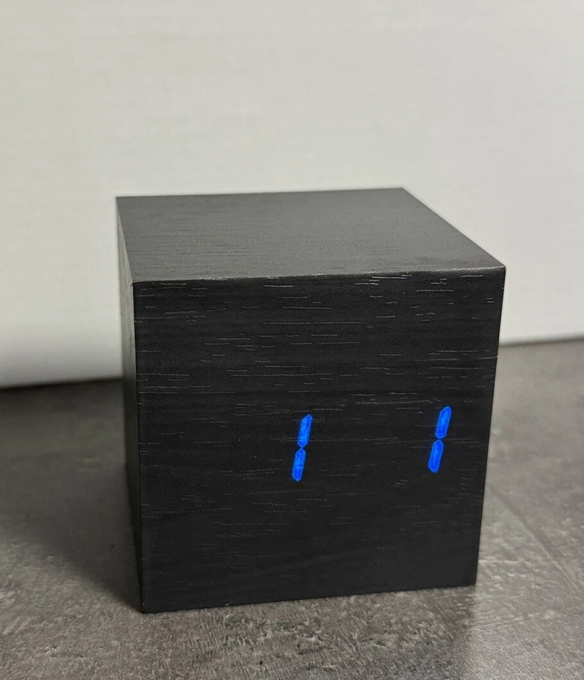 ATLANTA 1134/7 Design Tischwecker mit Touch Wecker Tischuhr Digital Cube Schwarz - Bild 2 von 4