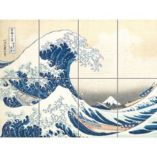 Hokusai – Die große Welle vor Kanagawa Großer mehrteiliger Druck