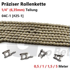 1/4" 04C-1 25-1 Rollenkette Antriebskette Kettenglied Fahrradkette Motorradkette
