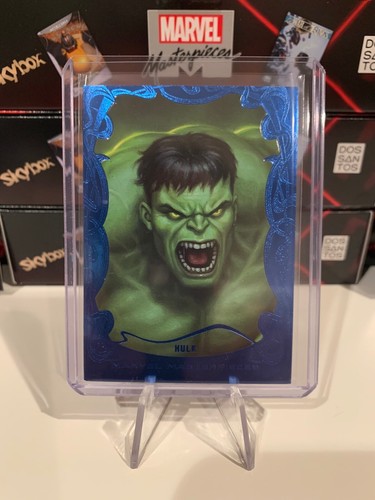 2022 Skybox Marvel Masterpieces #97 Hulk Blue Foil Gallery Variant 21/49 - Picture 1 of 2