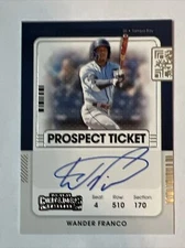 2021 Panini Contenders Prospect Ticket Wander Franco #PT-WF Auto