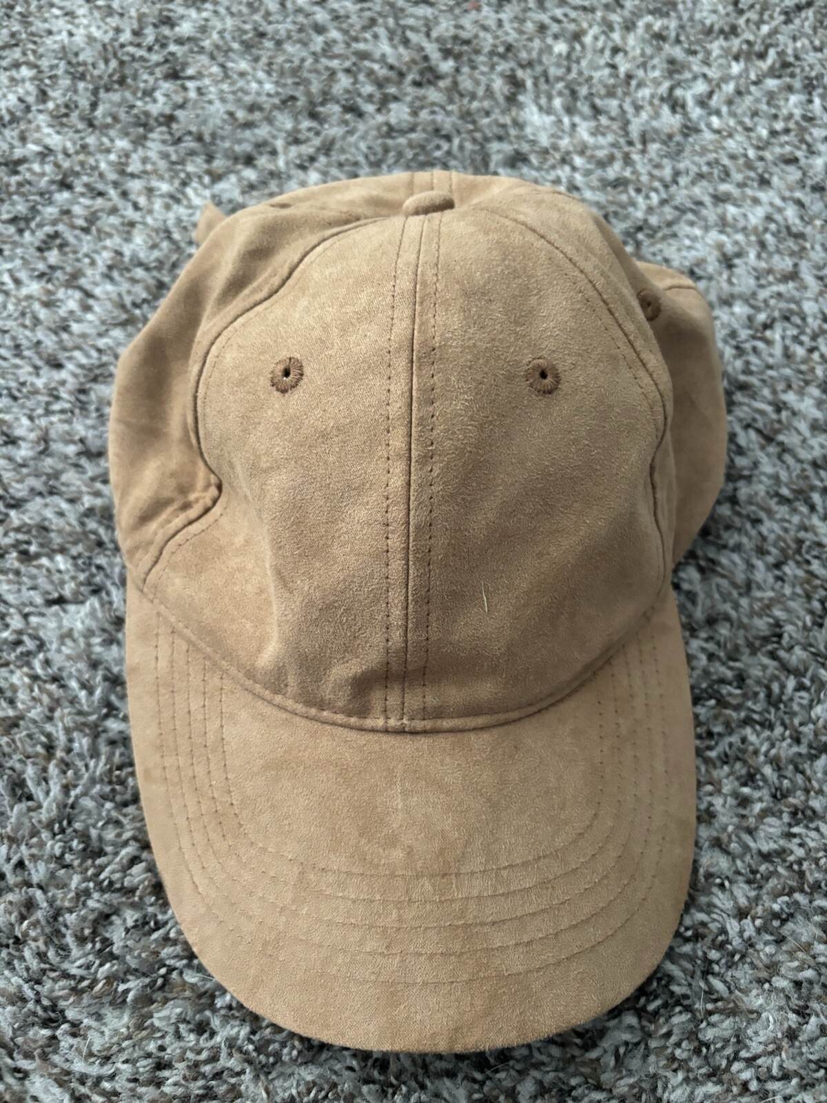 Lightweight Light Brown Tan Strapback Baseball Ca… - image 1