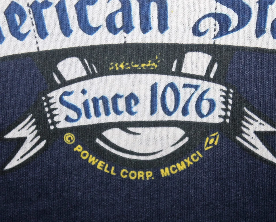 VINTAGE 1991 POWELL PERALTA SUPREME AD SKATE SKATEBOARD T-SHIRT PUNK ROCK BONES - Image 4 of 4