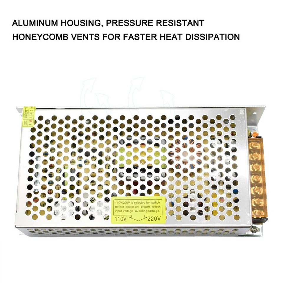 mayo 18V 10A Switching Power Supply, 180W Corded Electric Transformer, Industria - Image 4 of 4