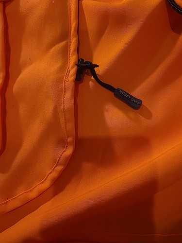Mossy Oak Men’s L/XL Hunting Vest Blaze Orange Zip Front EUC Hat Cargo Pockets - Picture 10 of 13