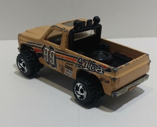 Vintage Hot Wheels 1977 Chevy Baja 4x4 Racing Truck Alba #99 Tan Mojave Pickup - Picture 3 of 13