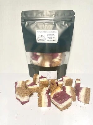 FREEZE DRIED FANATICS Freeze Dried Cheesecake Berry Swirl Bites *4 Oz* Made Fresh Each Order