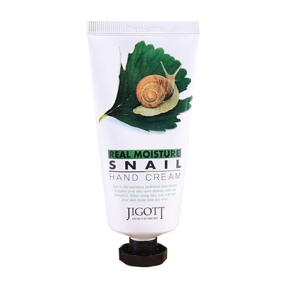 Jigott Real Moisture Snail Hand Cream 100ml/3.38fl.oz - Excellent Hydration Hand