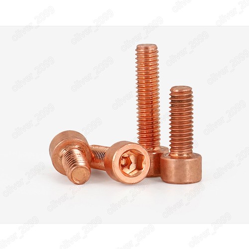 99,9% Reinkupfer Cu Zylinderschrauben mit Innensechskant Schrauben M2/M2,5/M3/M4/M5/M6/M8/M10 - Bild 5 von 8