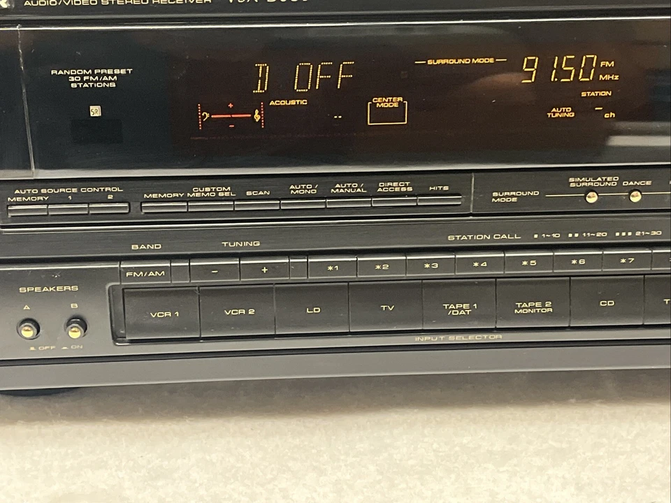 Pioneer VSX-D601 Stereo Receiver Amplifier Tuner Dolby DSP Surround Japan - Image 4 of 4