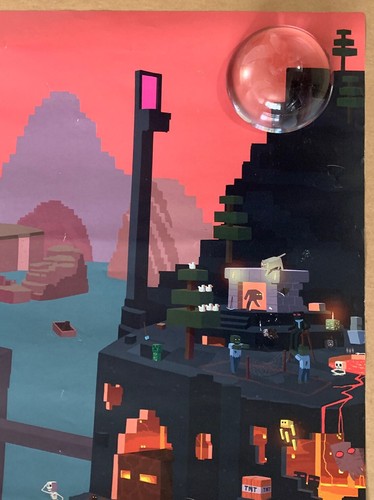 Póster Videojuego Minecraft Cube 6014R 18x24 Trends International - Imagen 4 de 12