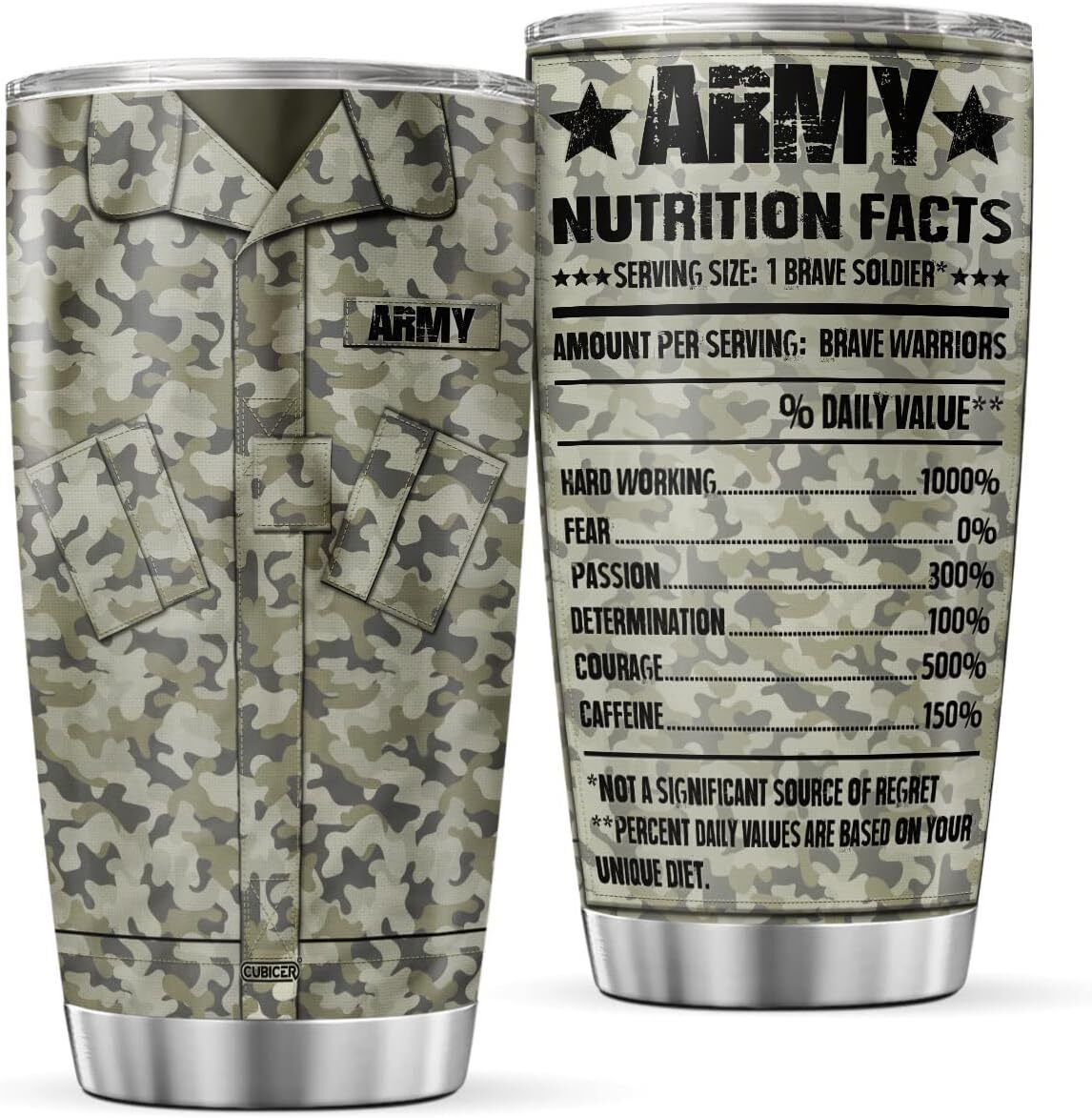 Army Travel Coffee Tumbler Us Navy Veteran Tumblers With Lid Insulated Mugs Patr