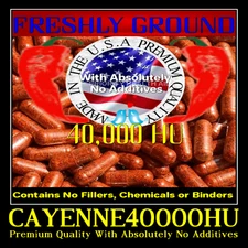CAYENNE Hot Concentration Capsicum Weight Fat Burner 40.000 HU 100 V Capsules