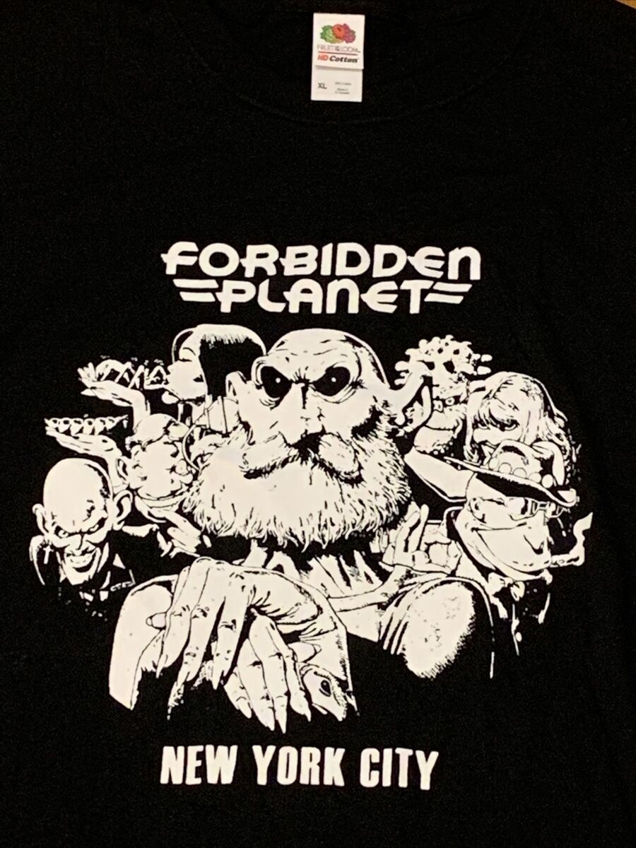 Forbidden Planet Comic Book Store Black T-Shirt XL New York City