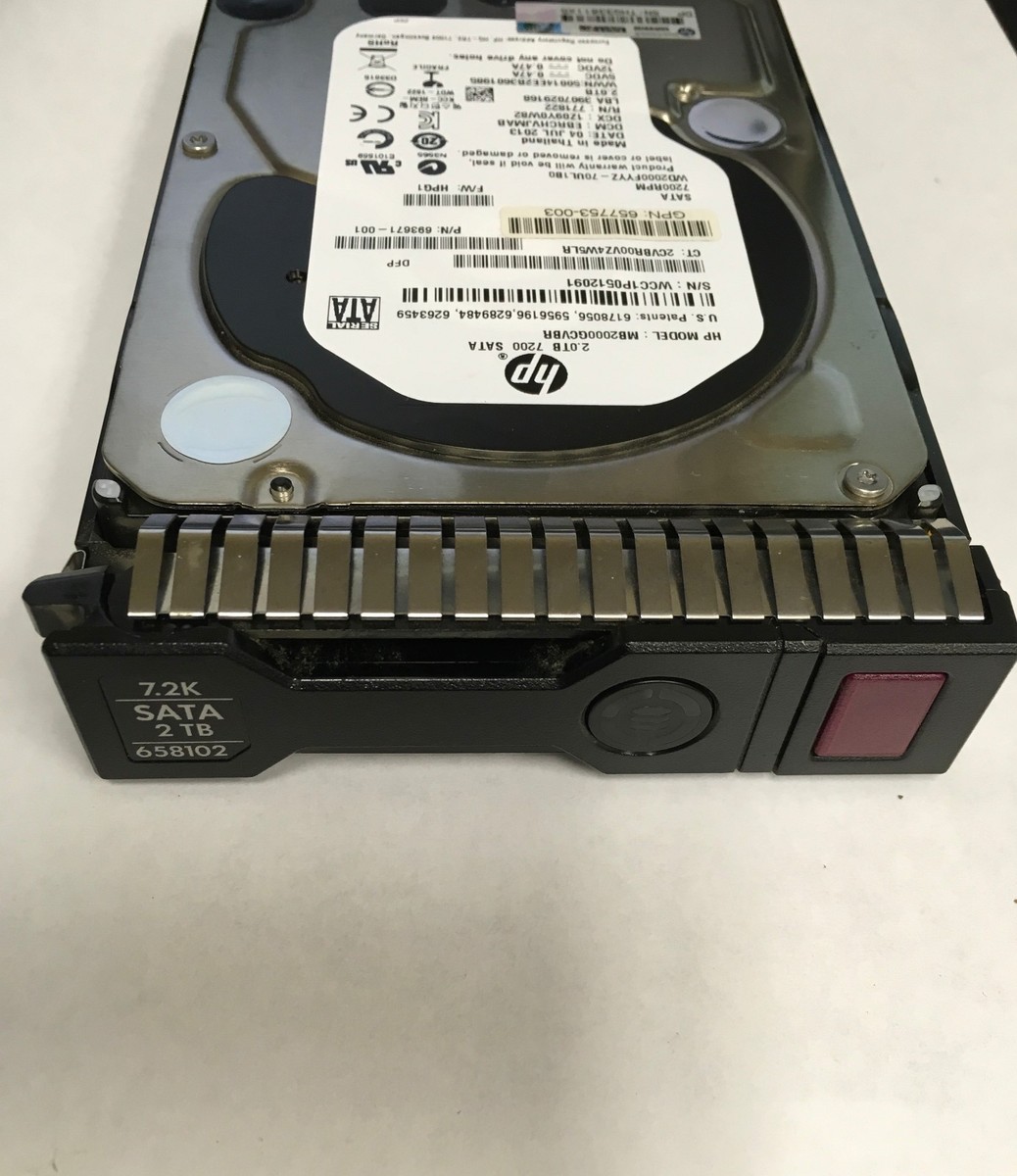 1年保証/再生品】658079-B21 HP 658102-001 2TB 6G 7.2K LFF 3.5