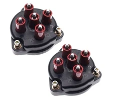 Set of 2 For Mercedes W124 R129 W140 E420 Genuine Bosch Distributor caps 03367