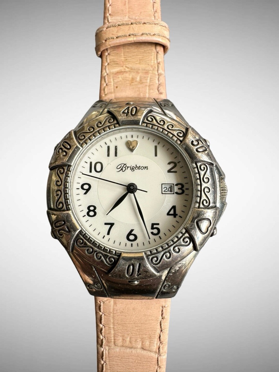 Brighton Ladies Watch, Croc Embossed Leather Band Brighton | Accessories | Brighton Ladies Watch Croc Embossed  main image 3