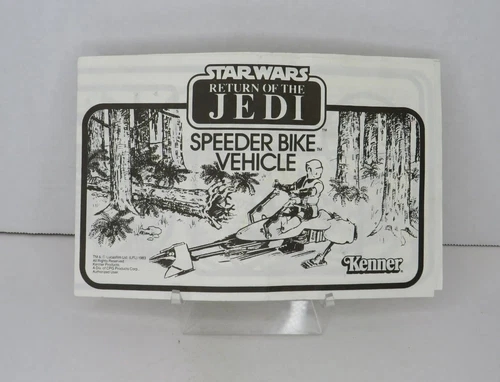 1983 Speeder Bike STAR WARS Vintage Original INSTRUCTIONS Sheet