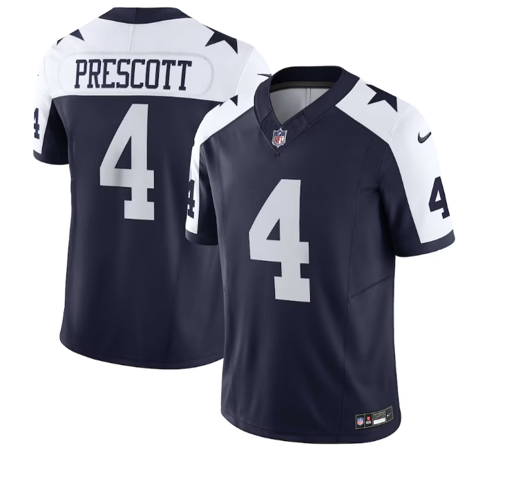 Dallas Cowboys #4 Dak Prescott Youth Vapor Limited Jersey