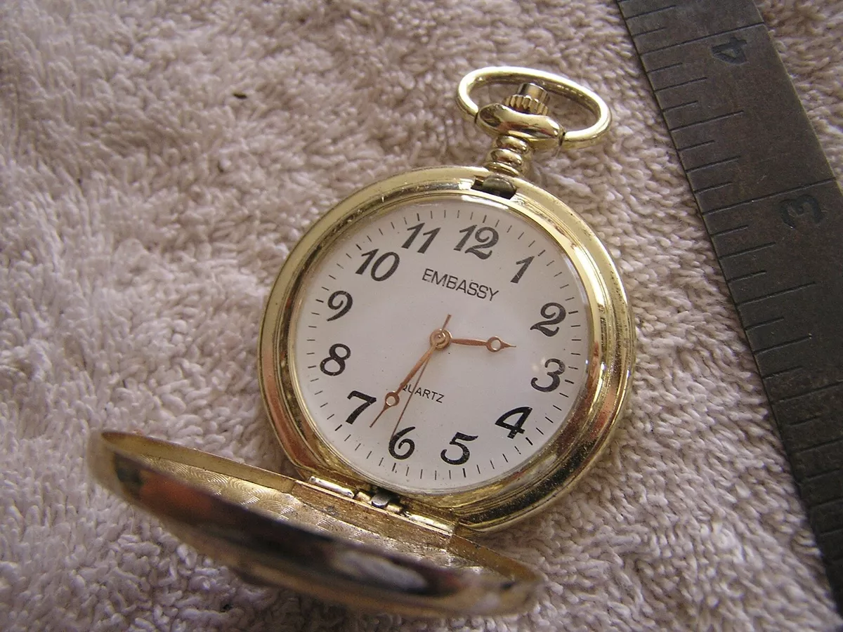 Embassy quartz pocket watch sale