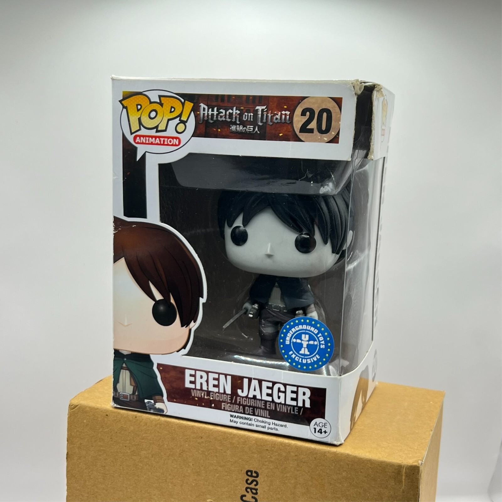 Funko Pop! Juguete Subterráneo De Vinilo Eren Jaeger (Blanco Y Negro) #20 Attack On Titan