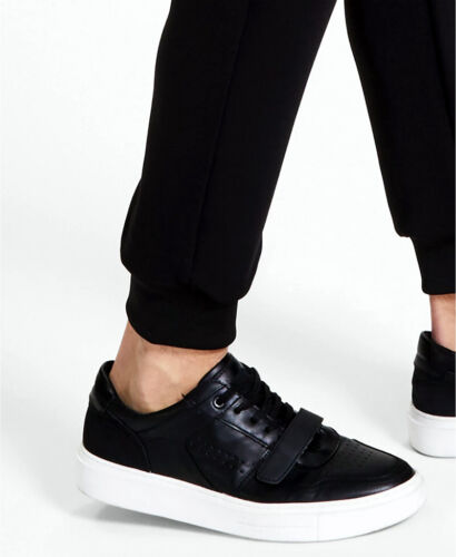 KARL LAGERFELD PARIS LOGOTIPO DE LOS HOMBRES CINTA JOGGER GYM TRACK PANTALONES NEGRO MEDIANO $149 - Imagen 5 de 12