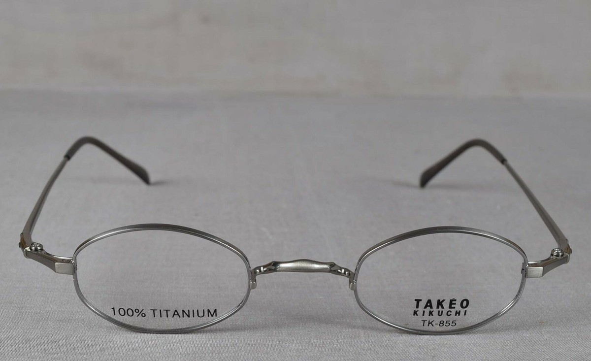 New TITANIUM TAKEO KIKUCHI EYEGLASS FRAME #855 steel made in Japan