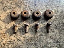 Antique Vintage Victor Safe & Lock Co. Hinge Cap Finial Decorations