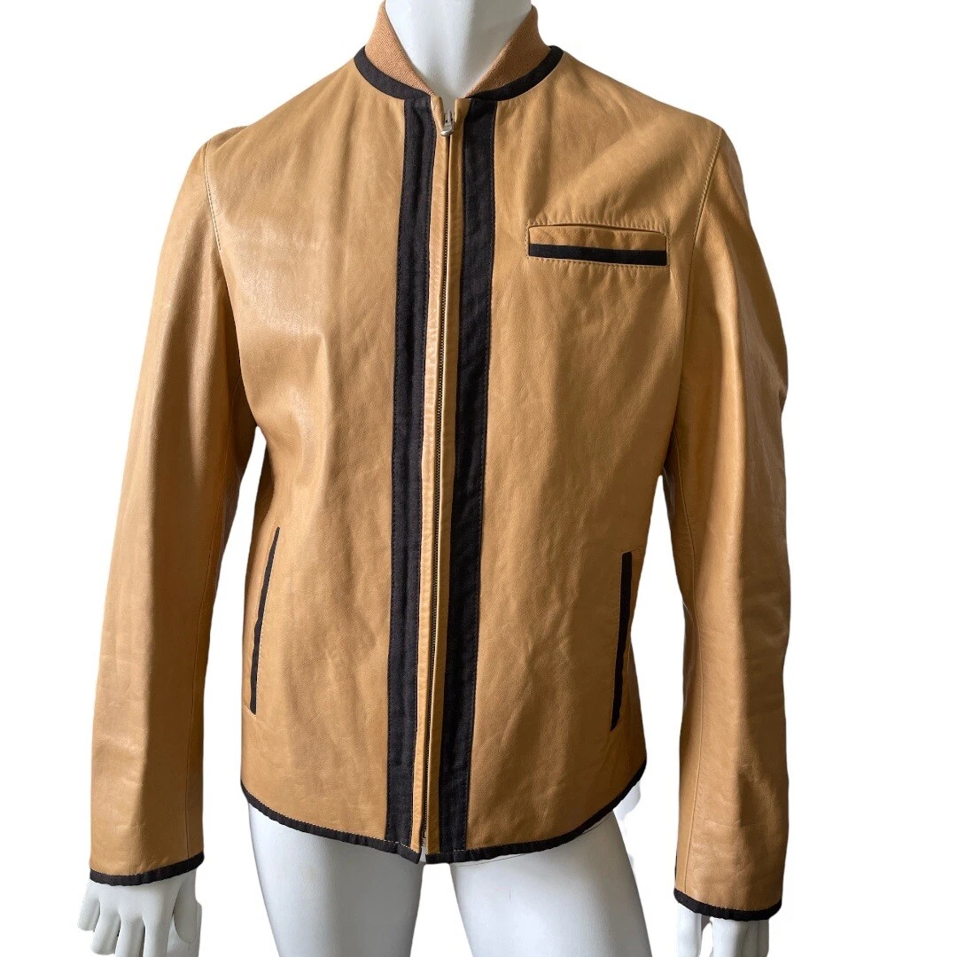 90s 00s BRUNOMAGLI レザージャケット カーコート Italy Bruno Magli Coats, Jackets & Vests Leather Outer Shell for Men for