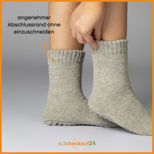 2 | 4 | 6 Paar ABS Socken Herren Damen Anti Rutsch Socken Wolle Stoppersocken - Bild 29 von 36