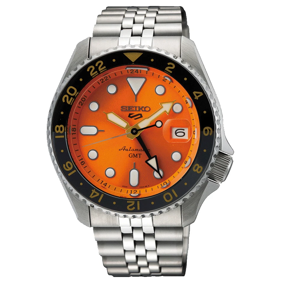 Montre Homme Seiko 5 Sports GMT « Mikan Orange » SKX Re-Interpretation SSK005K1