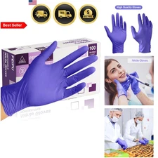 Nitrile Gloves Disposable Powder Free Latex Free Cleaning Food Handling