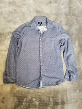 H M men's blue dress shirt regular fit size medium
