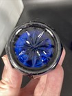 Rare Imperial Glass Ohio Old Williamsburg Deep Blue Ultra Salt & Pepper Shakers — photo 4
