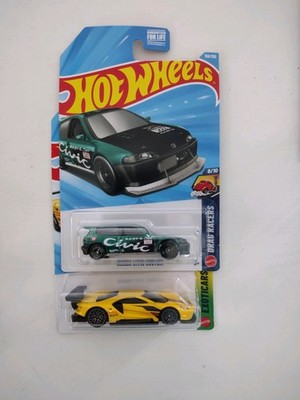 Hot Wheels Super Treasure Hunt Honda Civic in case & Treasure Hunt regular both