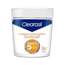 Clearasil Stubborn Acne Control 5in1 Daily Facial Cleansing Pads, with Salicylic