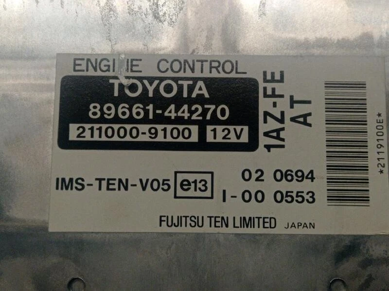 8966144270 centralina motore per TOYOTA AVENSIS VERSO (AMC20L) 5235932 - Immagine 4 di 4