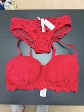 Intimisimi RED Underwired Bra Set NWT