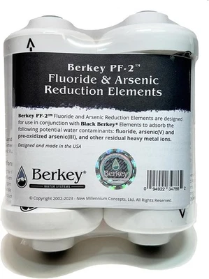 Berkey PF-2 Replacement Fluoride Water Filters for Berkey Systems Fast Shipping
