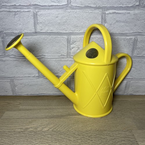 Haws Plastic Watering Can Brass Rose Yellow Small 1L Decorative Home Use