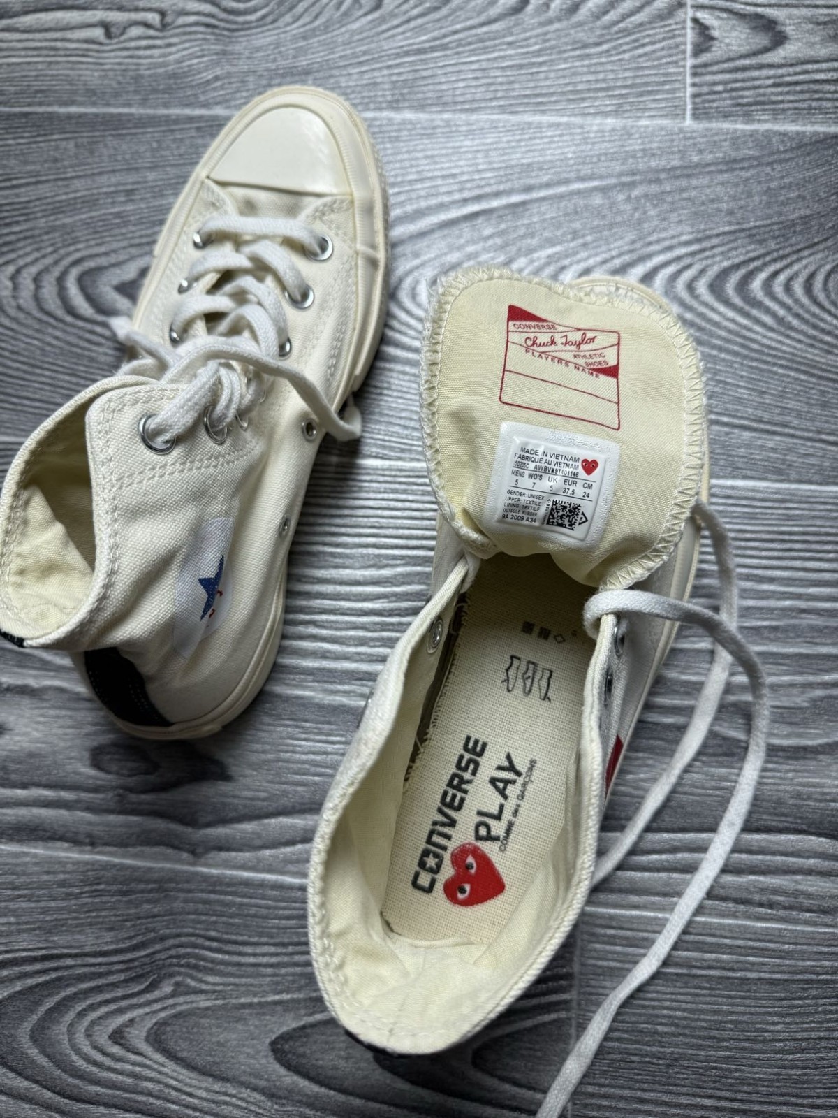 comme des garcons converse all star chuck SIZE 5 CM 24 thumbnail 9