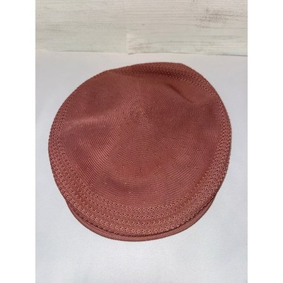 Vintage Kangol Design 504 Flat Cap Mauve Pink Made in England Mens Medium Hat
